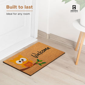 AMARU DOOR MATS welcome mat in use at home entrance.
