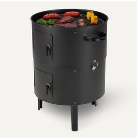Amazon Basics two-layer design smoker allowing multiple items at once