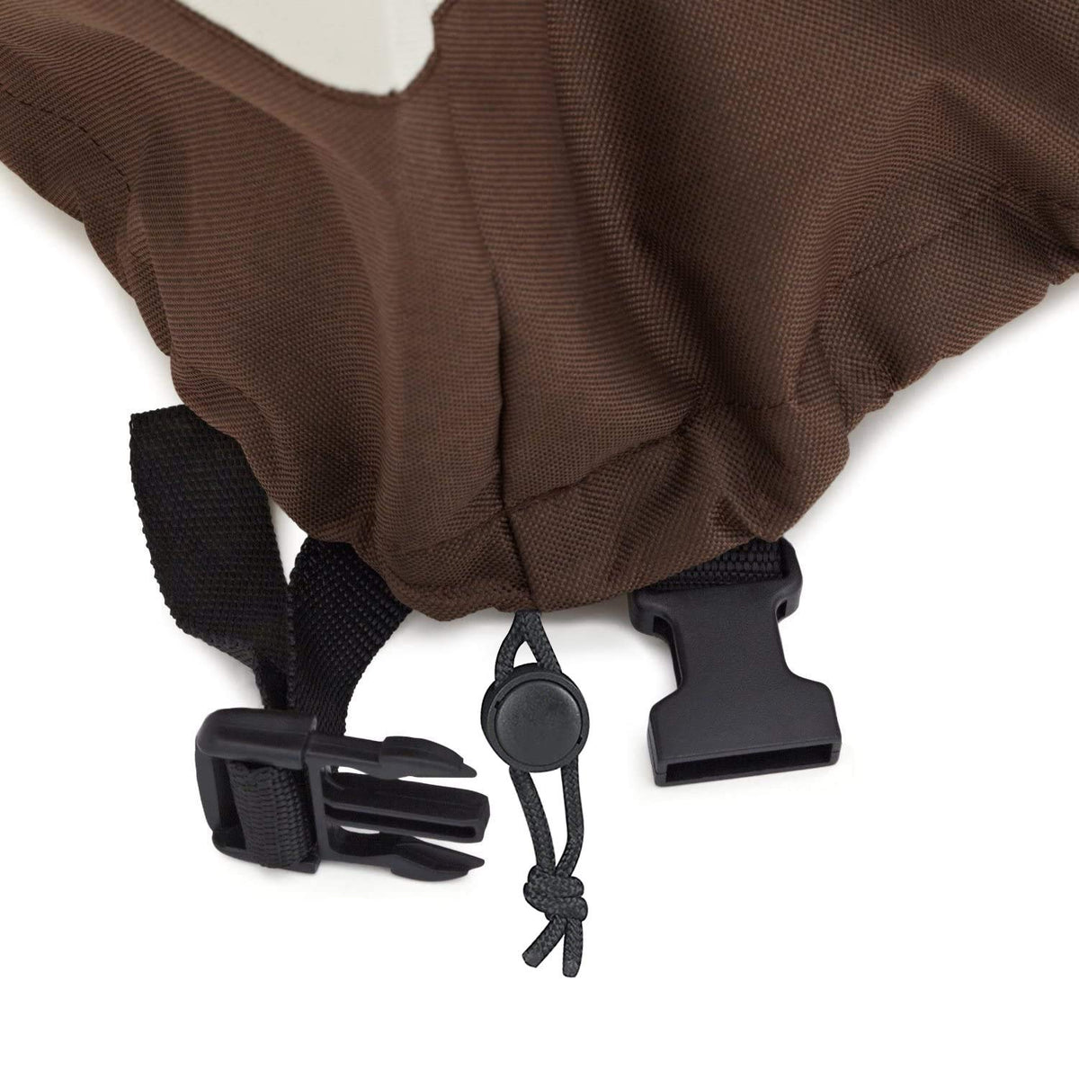 Amazon Basics table cover highlighting interlocking seams for extra strength.