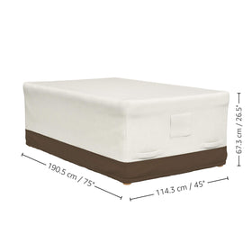 Amazon Basics outdoor table cover with UV protection to preserve color.