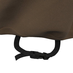 Amazon Basics cover with secure straps keeps grill in place on windy days