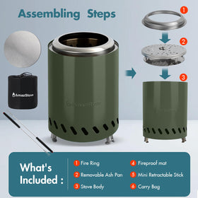 AmazStove compact 2.9 lb design for easy transport