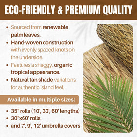 AmaZulu palm-leaf thatch texture adds tropical charm to any DIY project