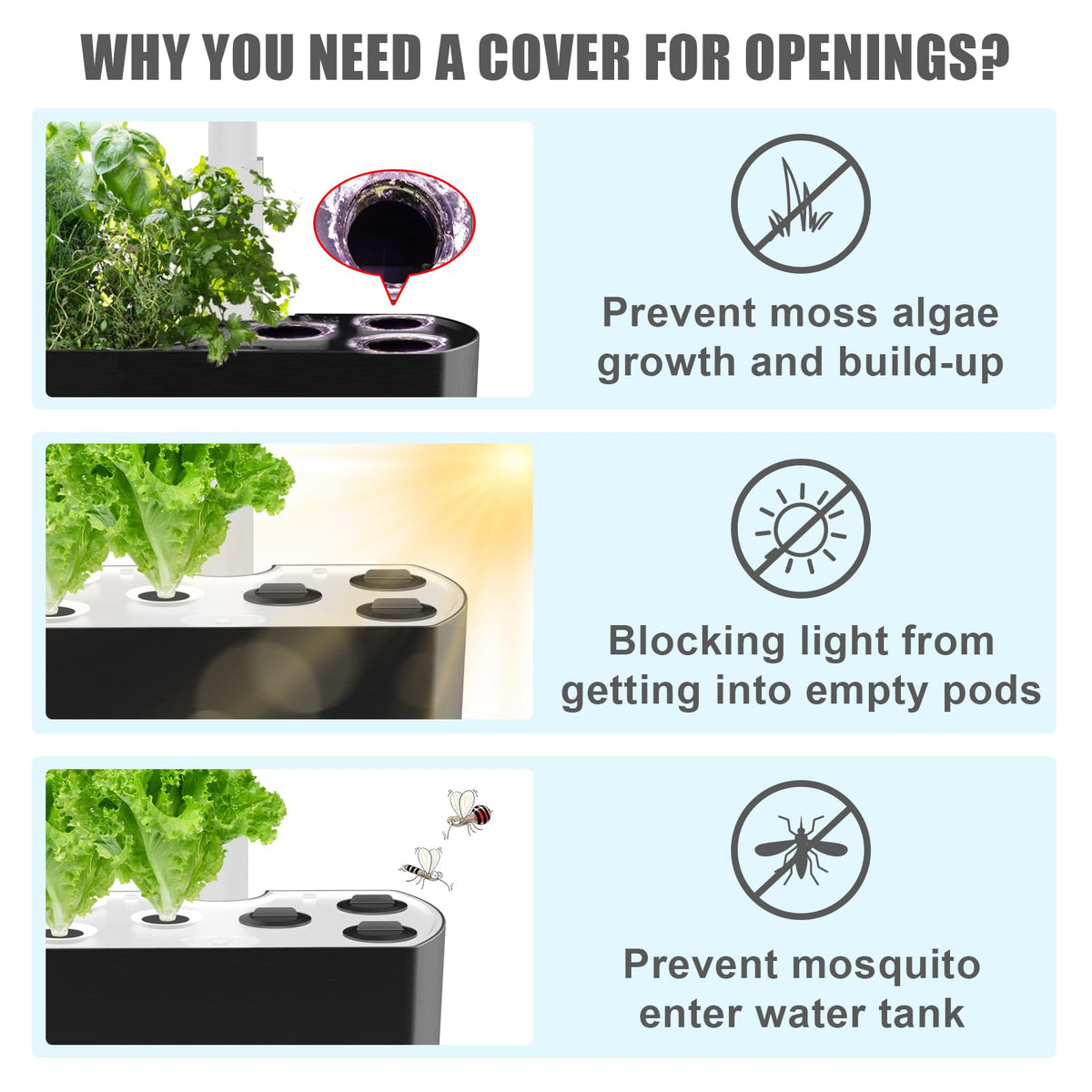 Ambgrow spacer with convex groove-top design for easy removal.