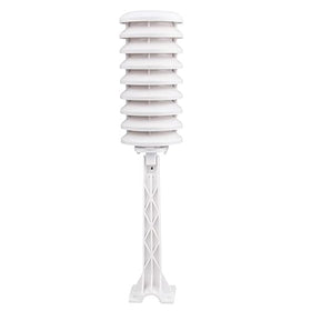 Ambient Weather WH31-SRS solar shield ready for outdoor use, protecting readings while permitting airflow