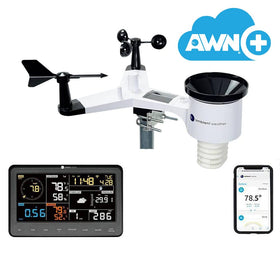 Ambient Weather WS-2902 LCD display provides at-a-glance current conditions.