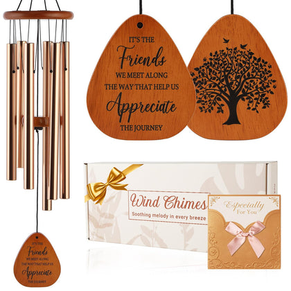 AMBOBE 32 inch friendship wind chime on a porch enhances outdoor ambiance