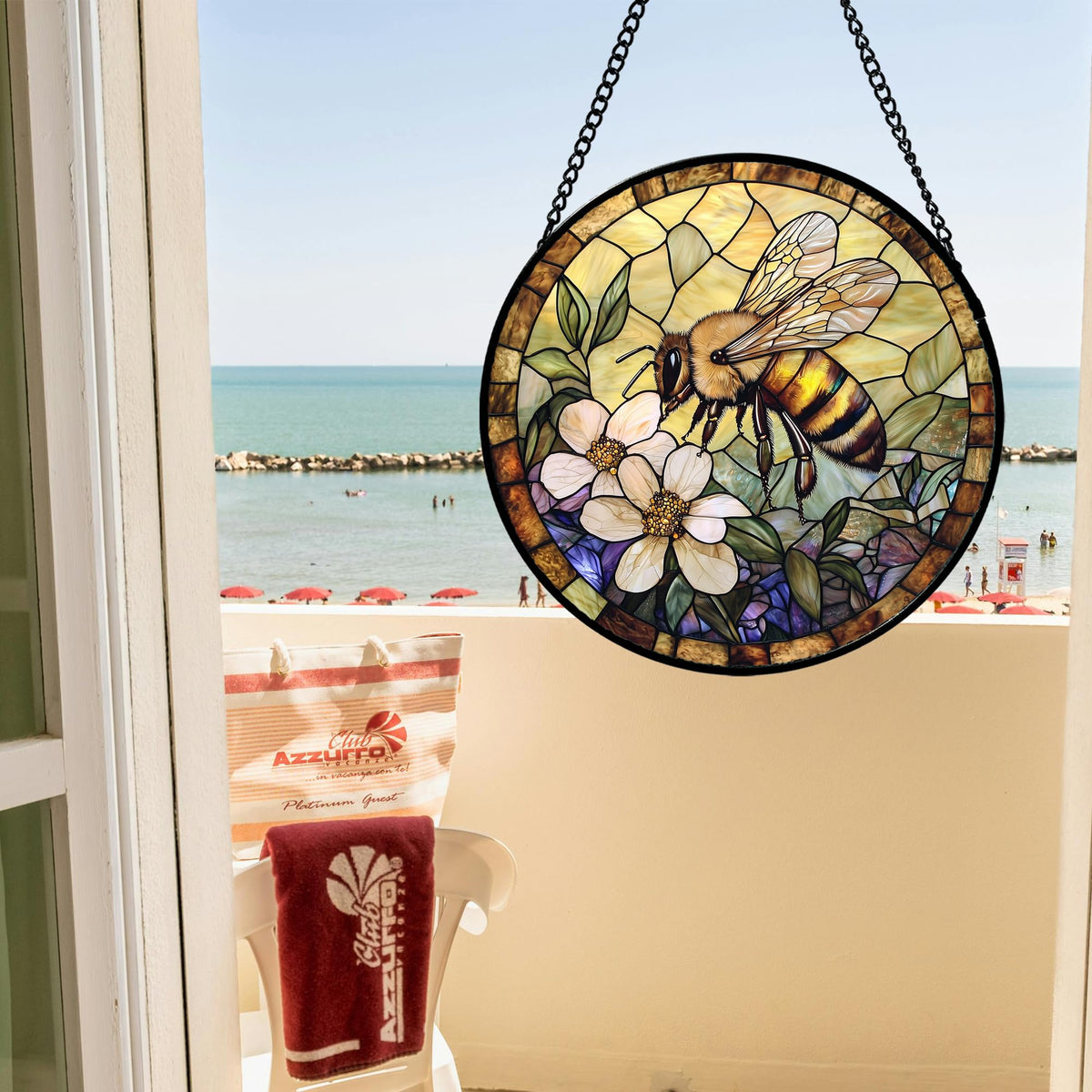 AMDERVEN artistic window decor showcases colorful patterns when sun hits