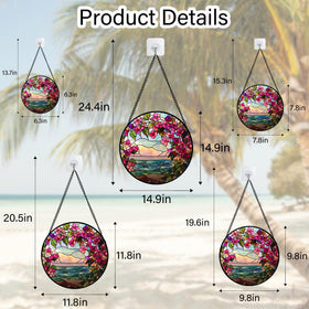 AMDERVEN easy install sun catcher for doors and windows, quick decorative touch.