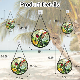 AMDERVEN gift-ready suncatcher ideal for art lovers and bird enthusiasts.