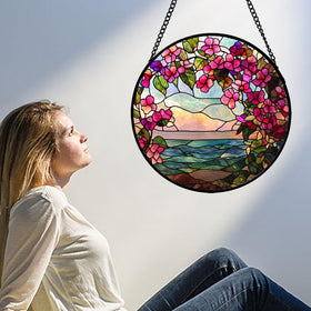 AMDERVEN intricately designed sun catcher creates a decorative focal point in any window.