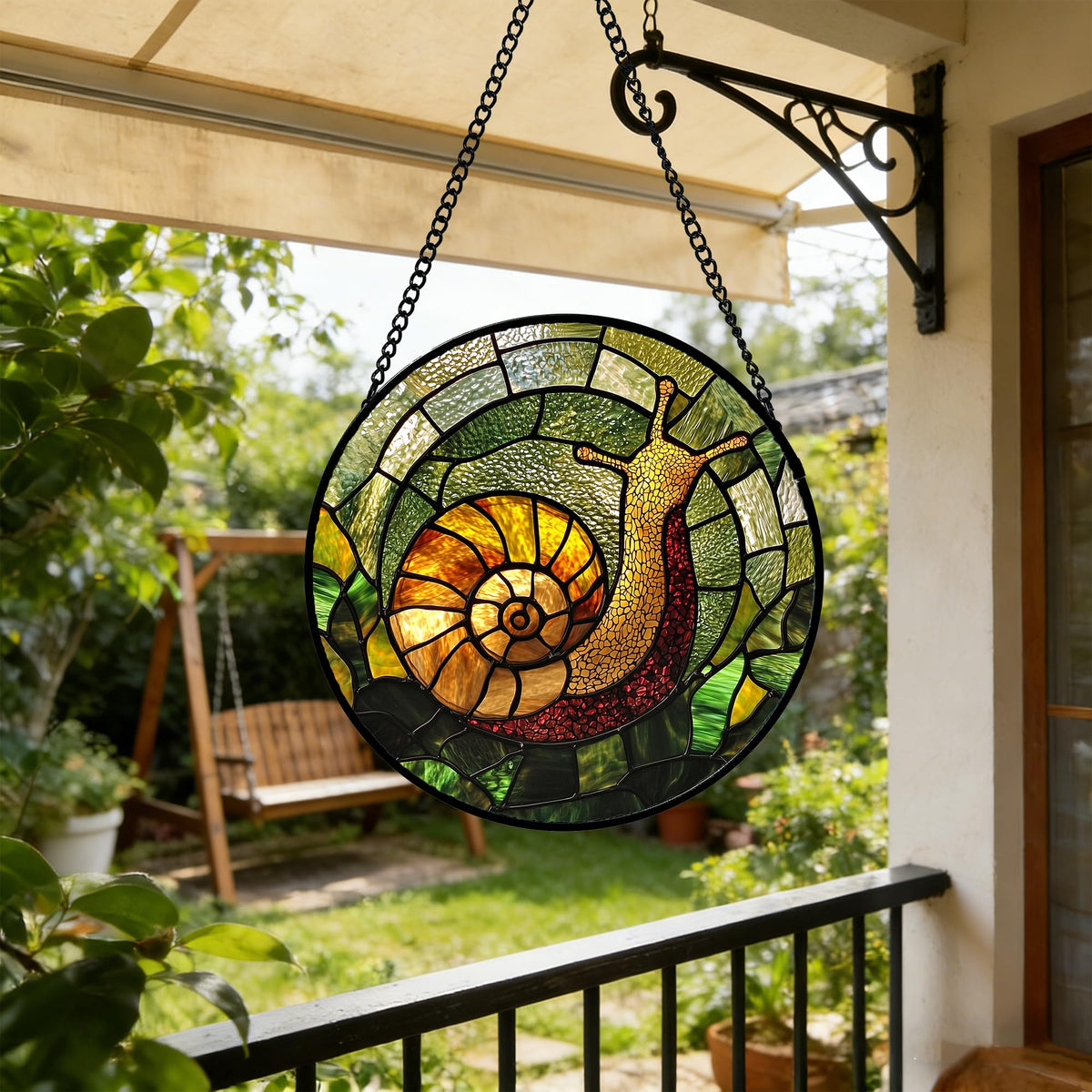 AMDERVEN lightweight 7.8 inch suncatcher fits various window sizes.