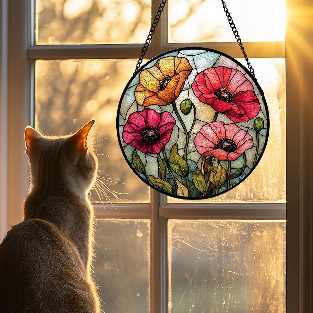 AMDERVEN suncatcher intricate patterns elevate window decor and artful ambiance