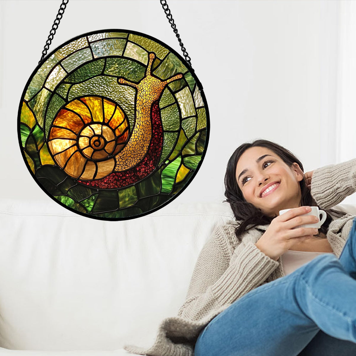 AMDERVEN sun catcher rainbow diffusion brightens any room with natural light.
