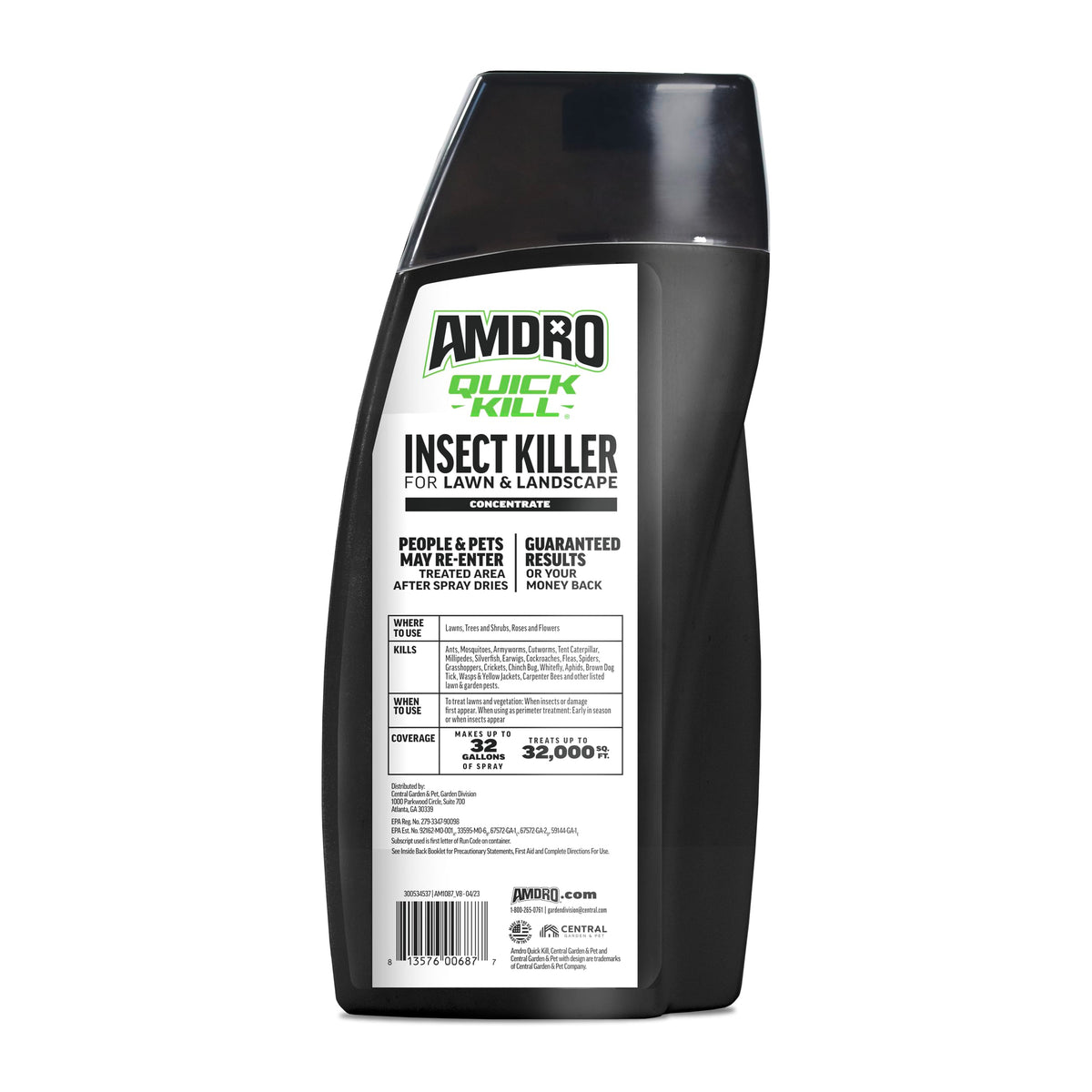 Amdro Quick Kill measuring cap for accurate dilution and mixing.