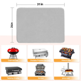 Amerbro easy-clean design shown after grilling cleanup