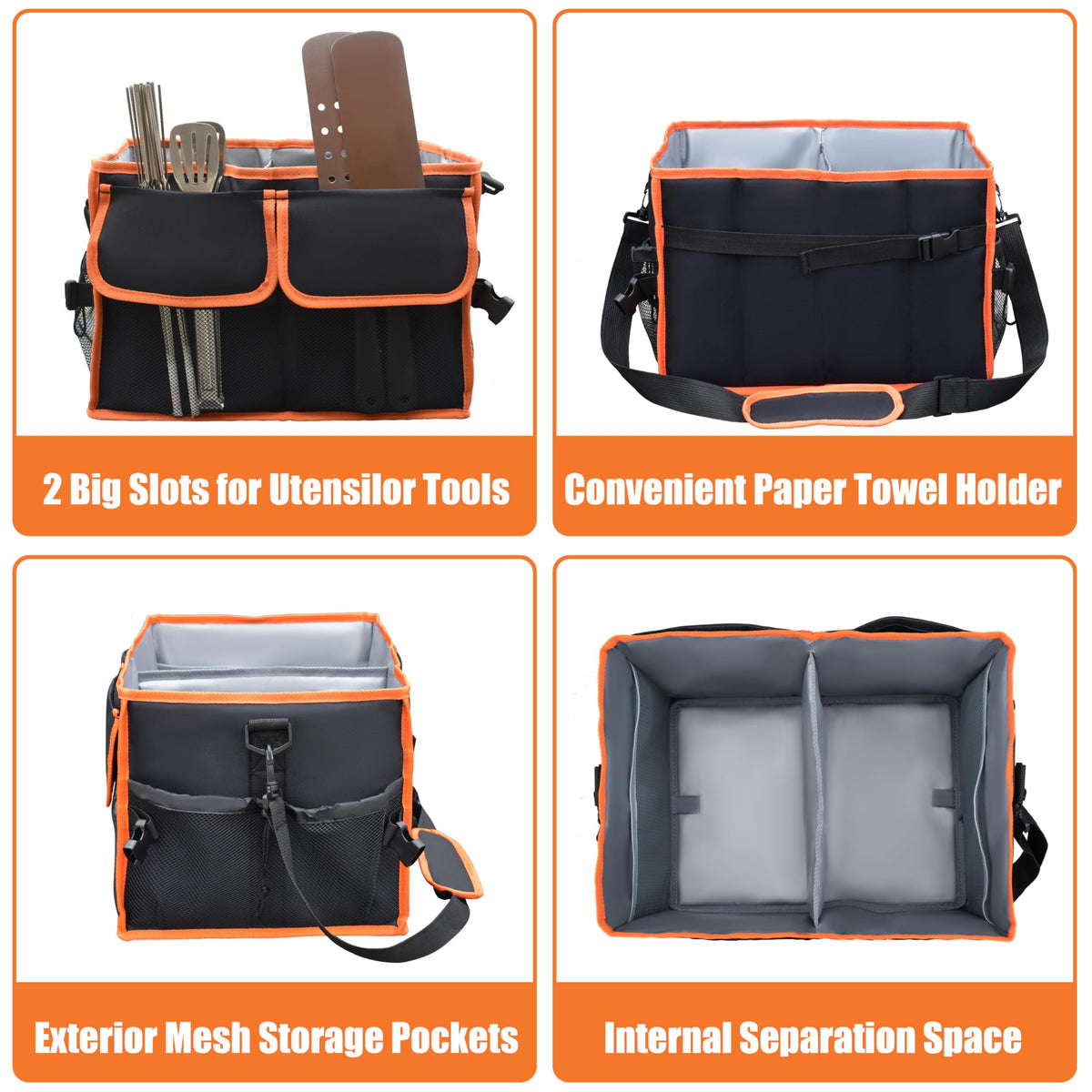 Ergonomic wide shoulder strap makes carrying comfortable on outdoor trips.