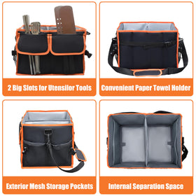 Ergonomic wide shoulder strap makes carrying comfortable on outdoor trips.