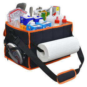 Multi-pocket layout fits tools, lids, sauces, and towels for easy access.