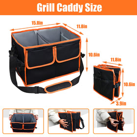 Removable hard base plate provides sturdy support for heavy items.