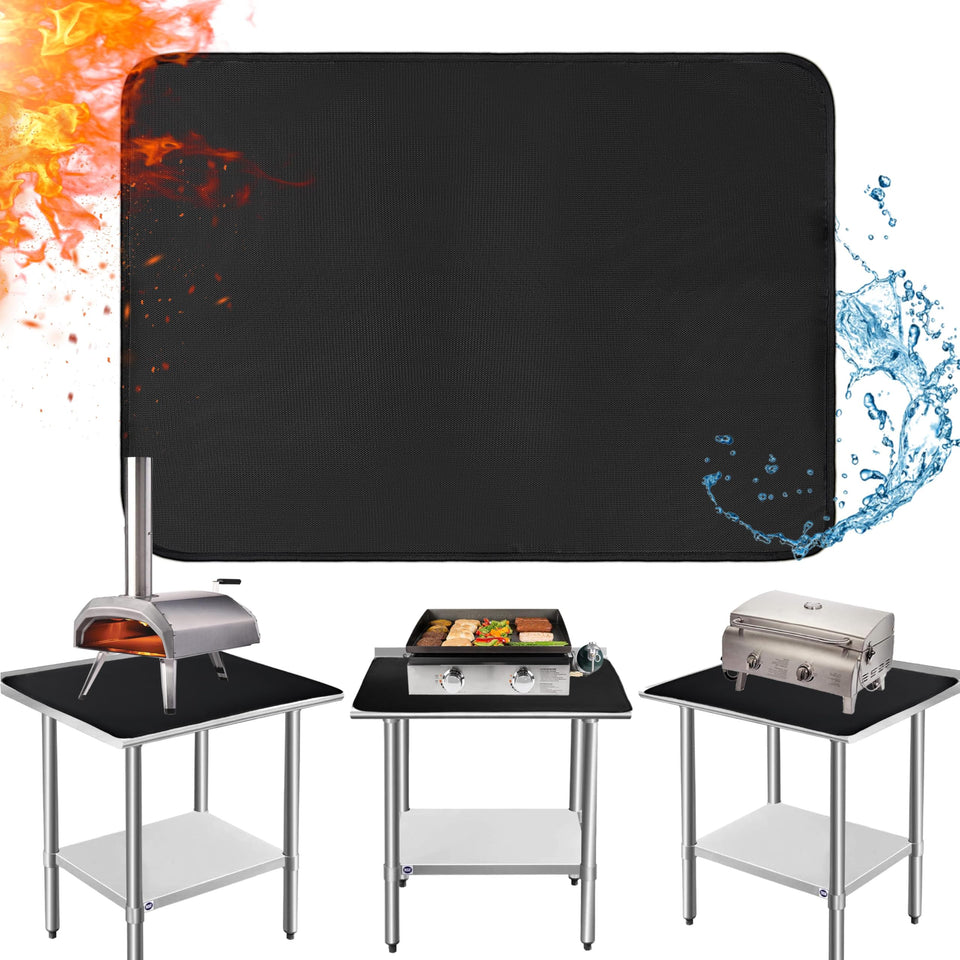 Amerbro grill mat fireproof 24x36in protecting prep table during outdoor cooking