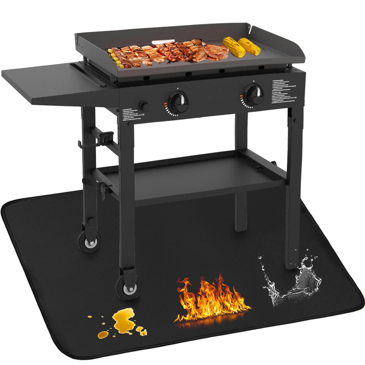 Amerbro grill mats show fireproof heat-resistance for high-heat grilling
