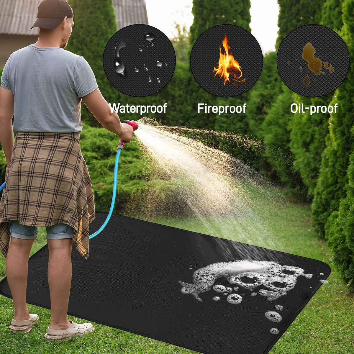 Amerbro grill mats offer wide-compatibility with charcoal, gas, and smokers