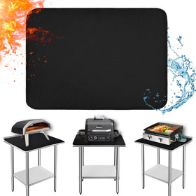 Amerbro heat resistant mats 24x31 on a table, protecting surface from heat and spills.