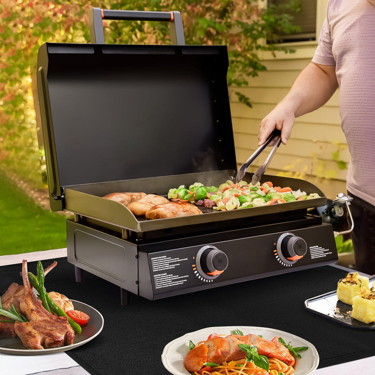 Amerbro multi-use grill mat suitable for indoor and outdoor use