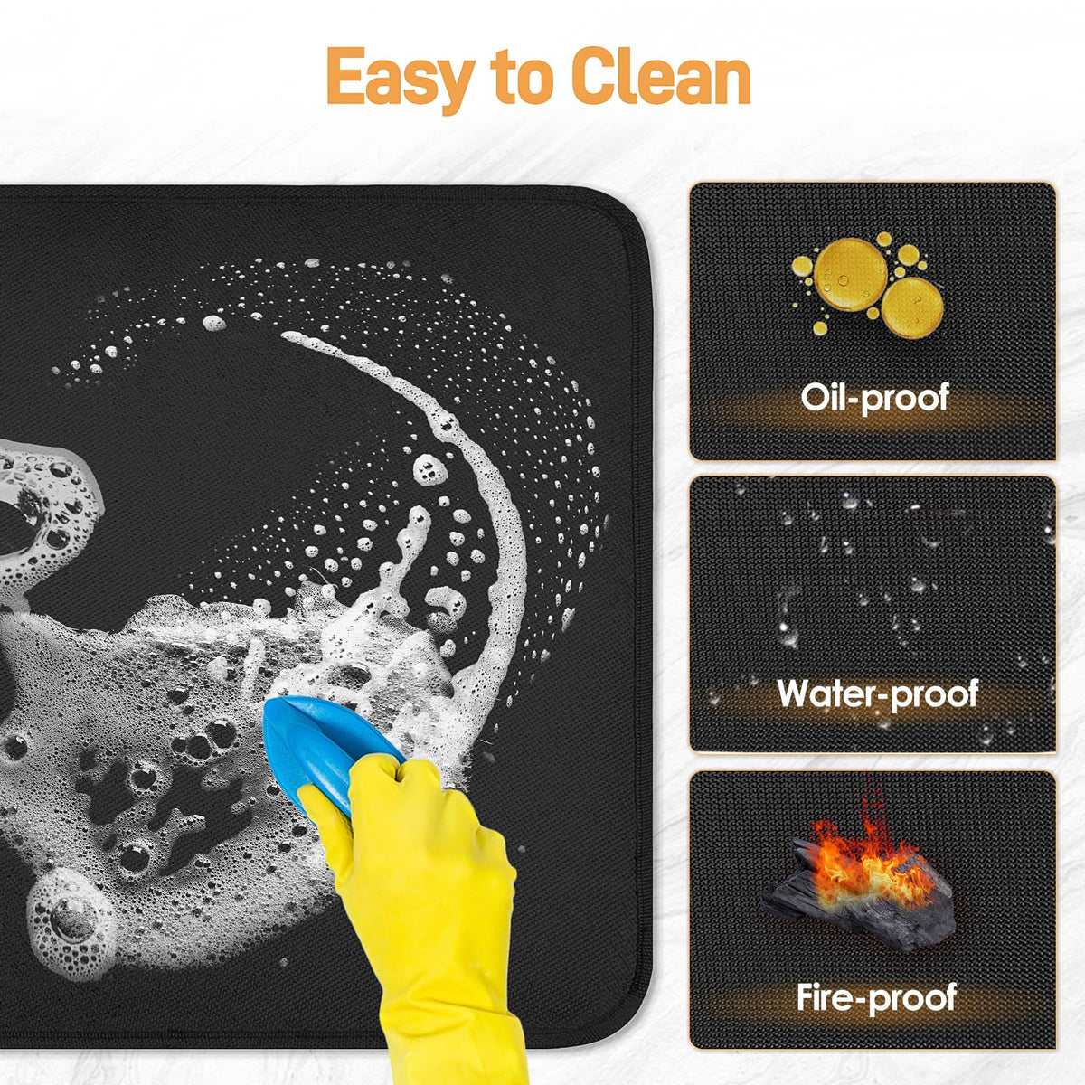 Amerbro table surface protection showcasing clean prep area after meals