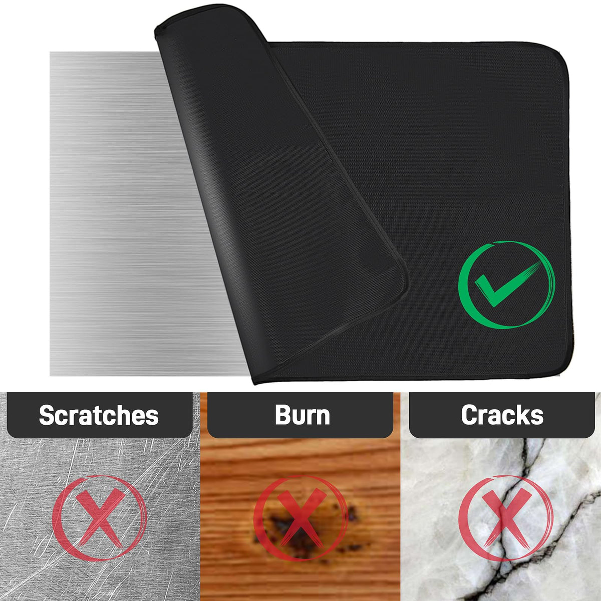 Amerbro protects wood and stainless tables from spills.