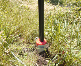 American Ground Screw Model 1 Cap red sleeves kit for sizing and alignment.