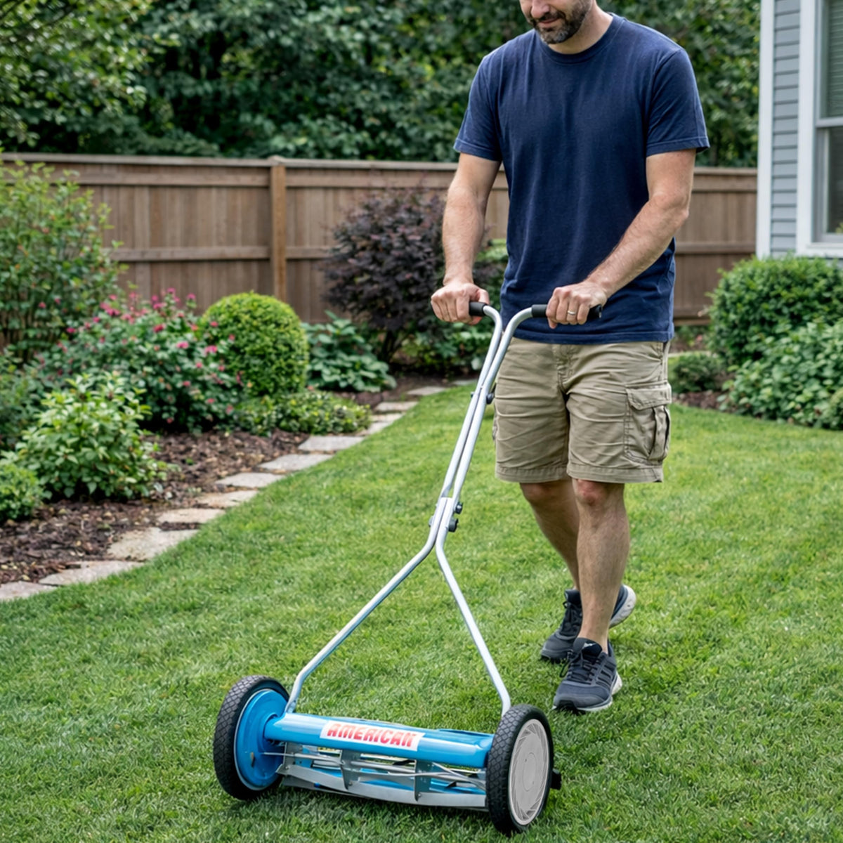 No fuel or cords: quiet, low-maintenance mowing with the 2415-16.