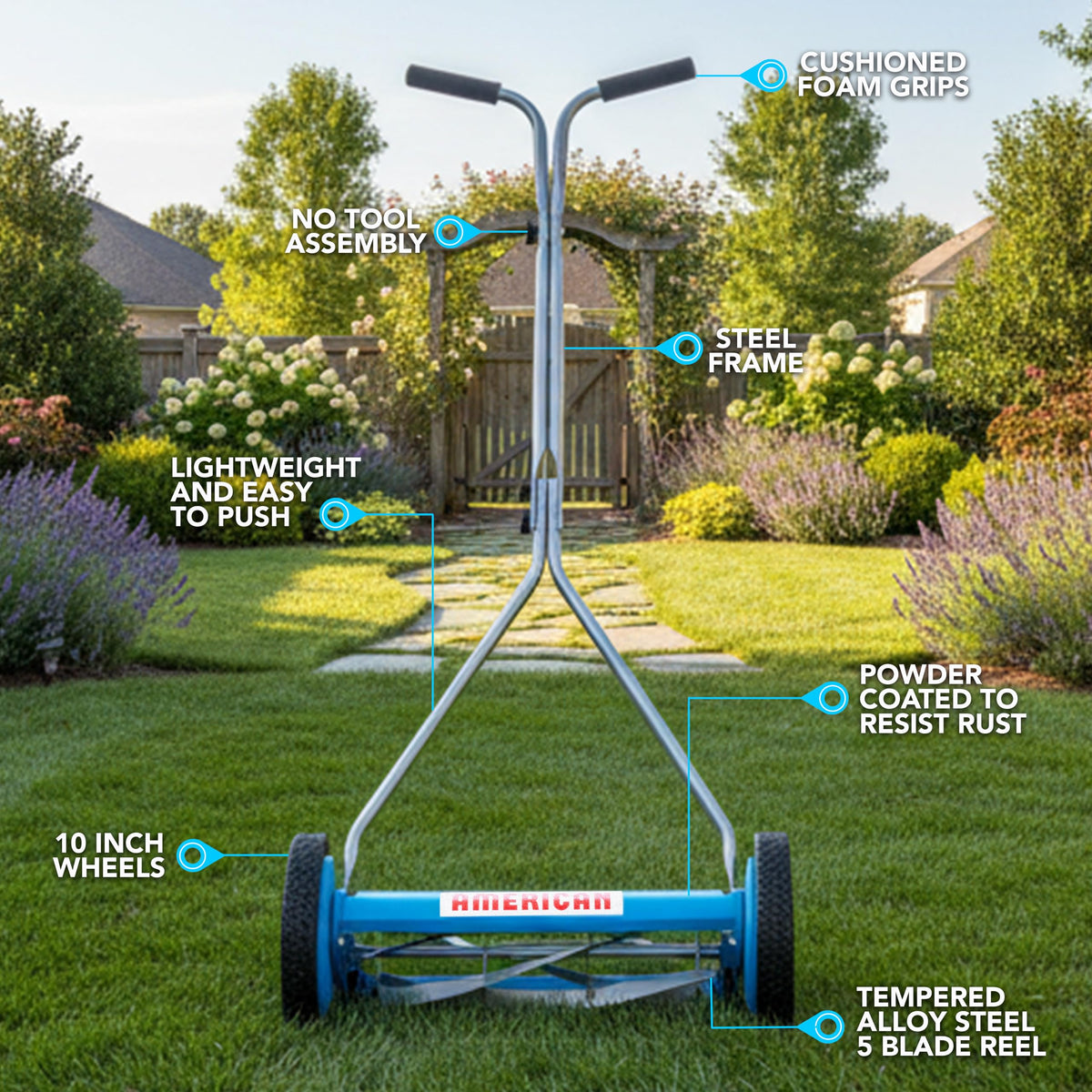 Classic T-handle design on the 2415-16 provides stable grip and control.