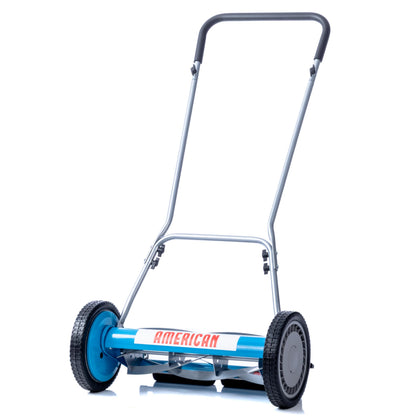 American Lawn Mower Company 2815-18 front view highlighting wide cutting path for faster mowing