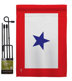 Americana Home & Garden blue star flag for military deployment, ideal for outdoor display