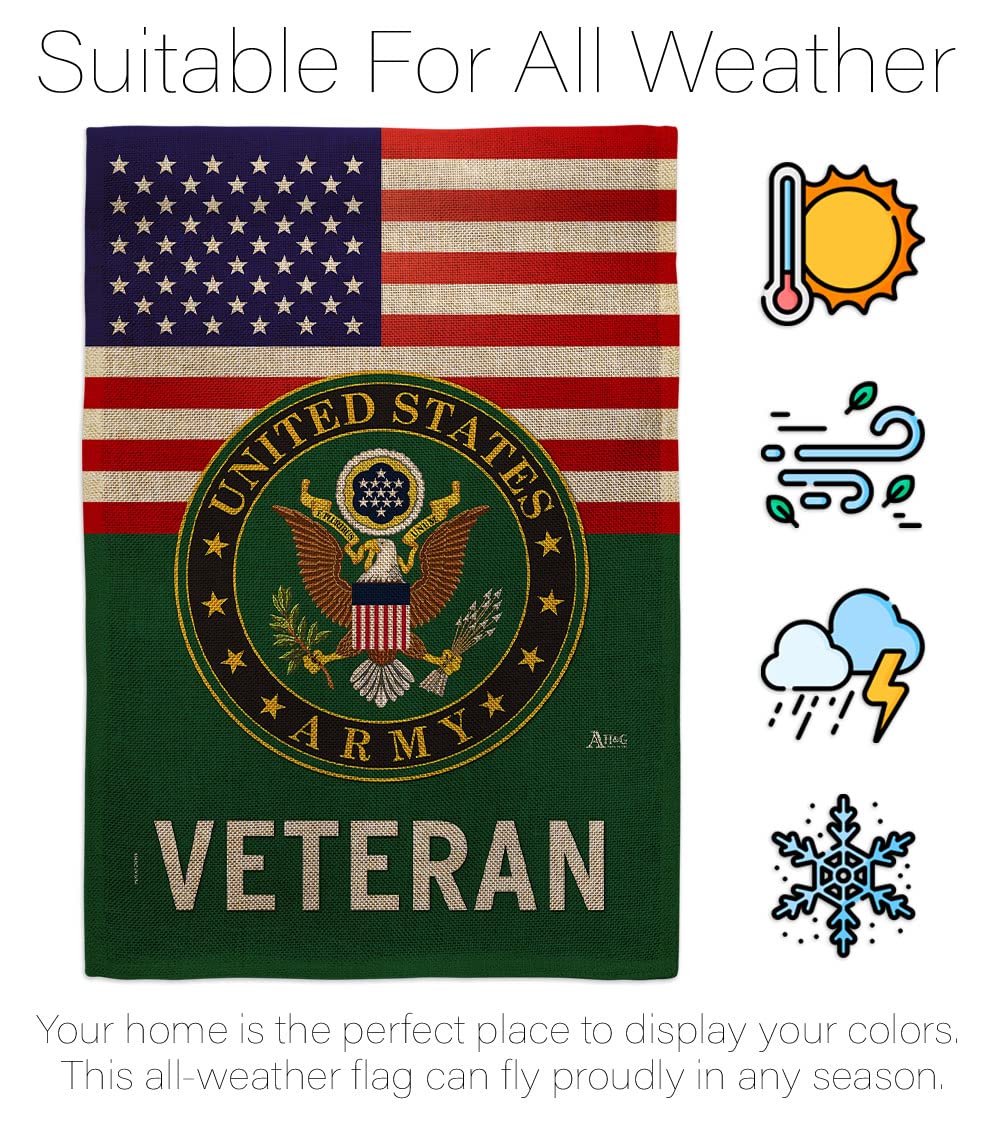 Americana Home & Garden double-stitched flag for extended wear.