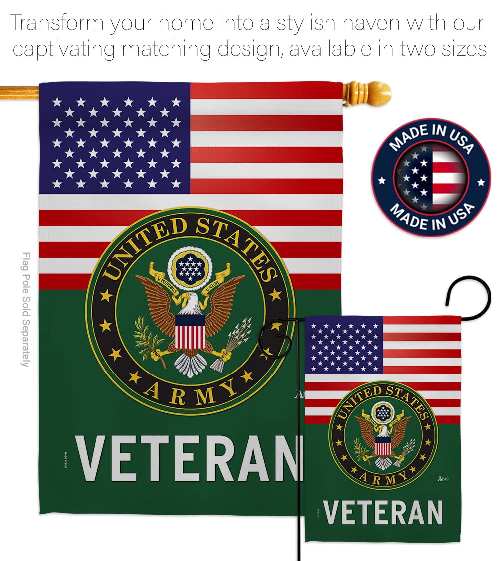 Americana Home & Garden durable double-stitched flag with lasting sleeve hang.