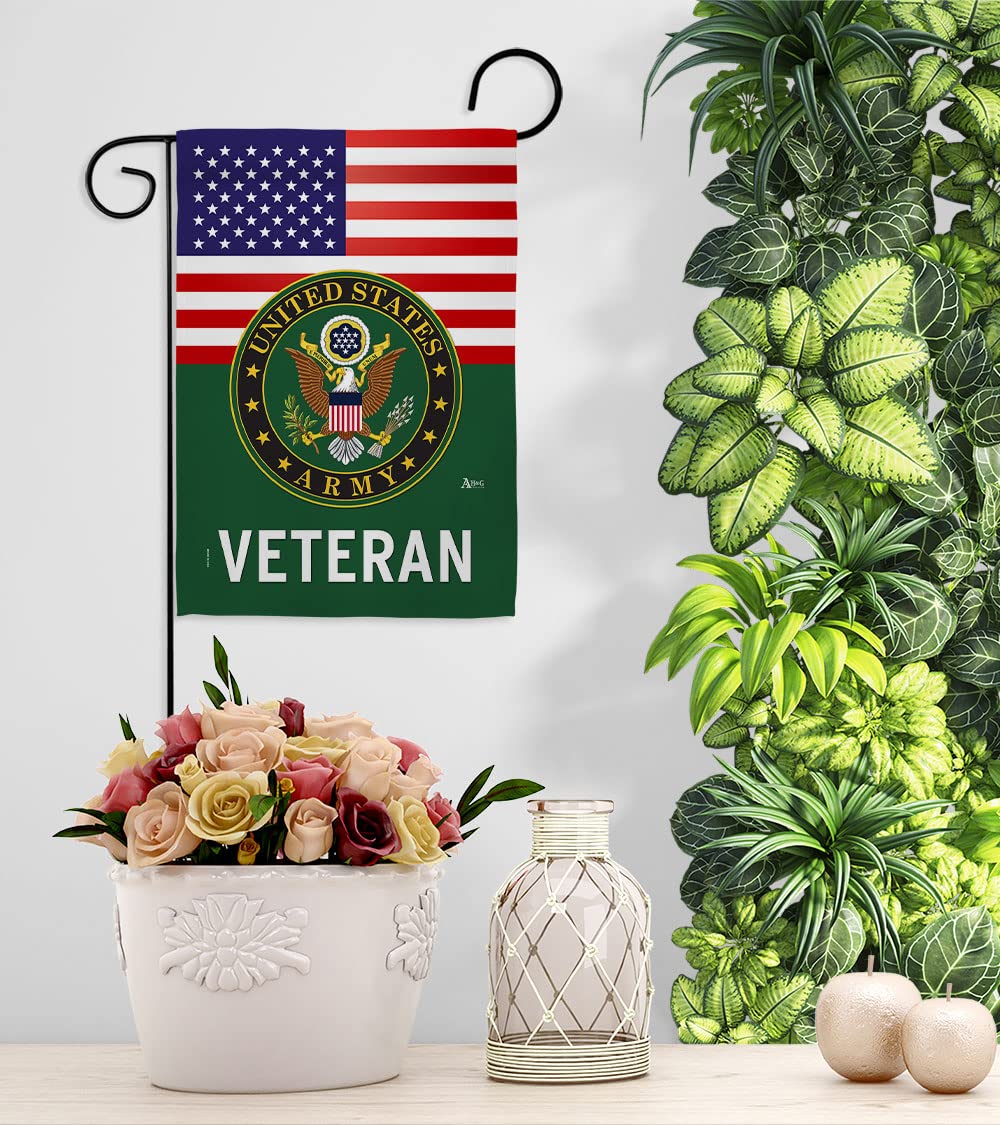 Americana Home & Garden patriotic garden flag suitable for outdoor yard.