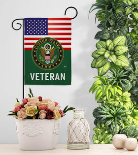 Americana Home & Garden patriotic garden flag suitable for outdoor yard.
