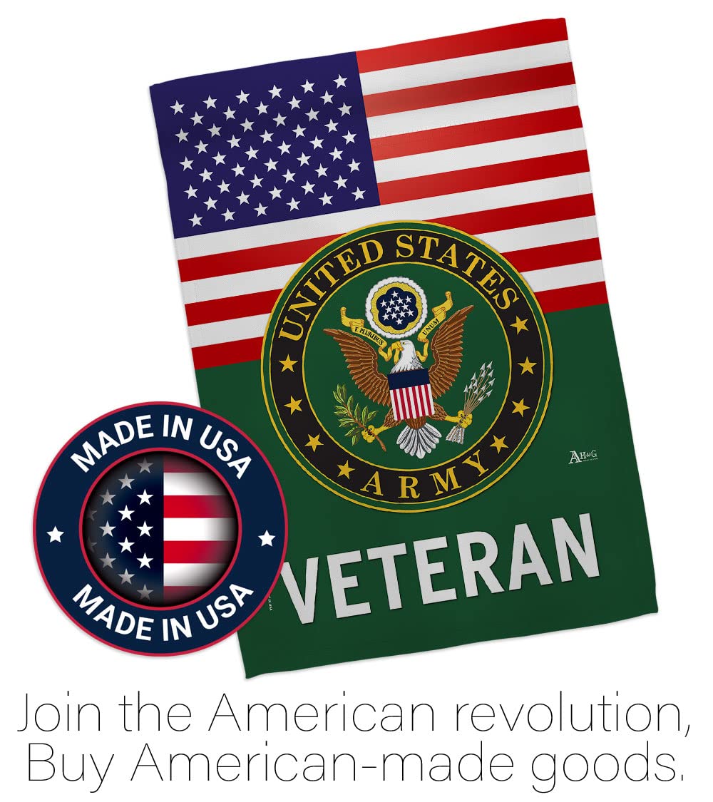 Americana Home & Garden vertical sleeve-hang flag for easy yard or porch display.
