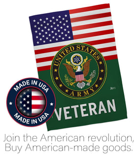 Americana Home & Garden vertical sleeve-hang flag for easy yard or porch display.