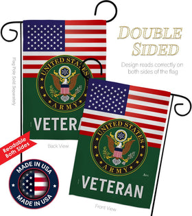 Americana Home & Garden weather-resistant three-layer flag built for outdoor use.