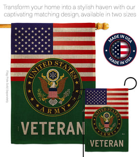 Americana Home & Garden weather-resistant burlap flag built for long outdoor life.