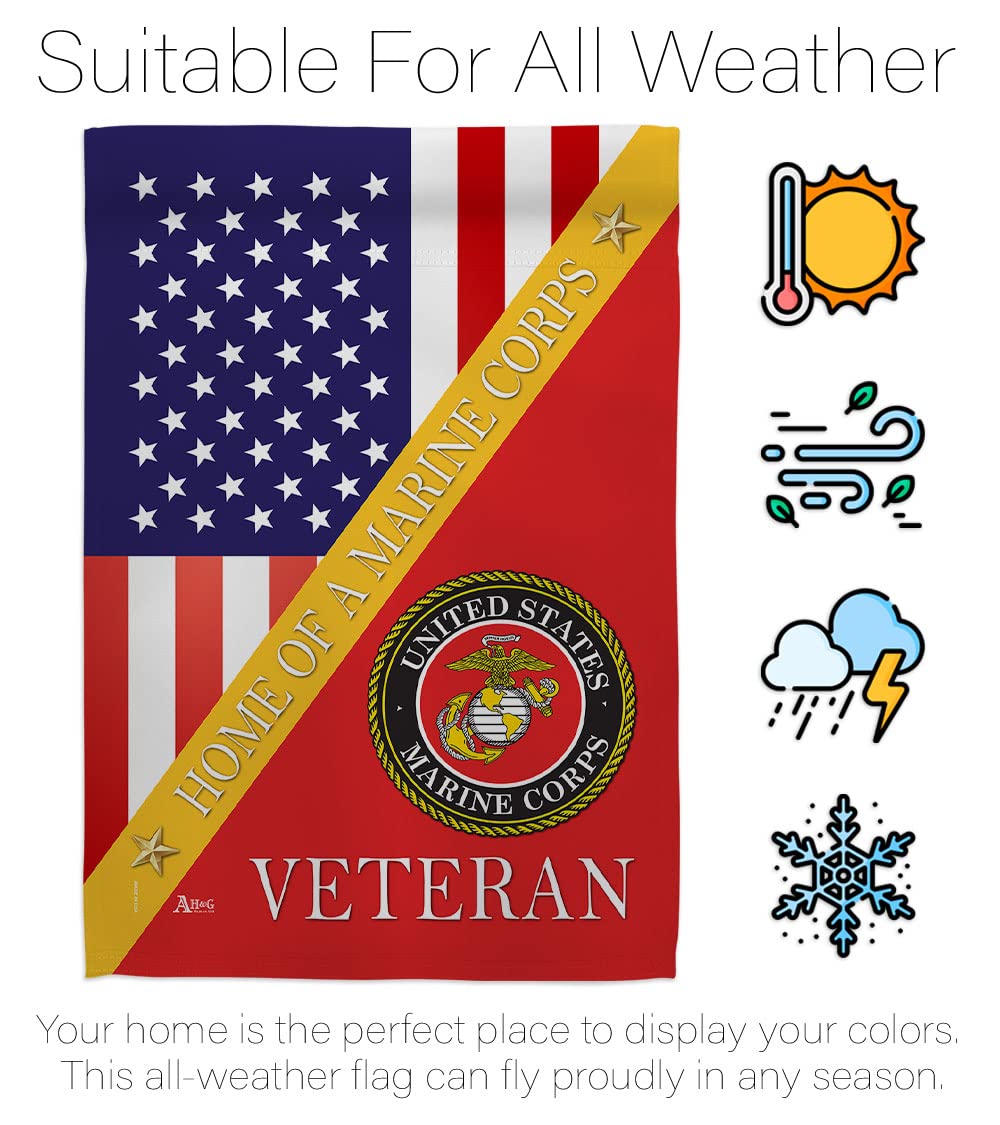 Americana Home & Garden flag measures 13x18.5 inches for porch or garden display.