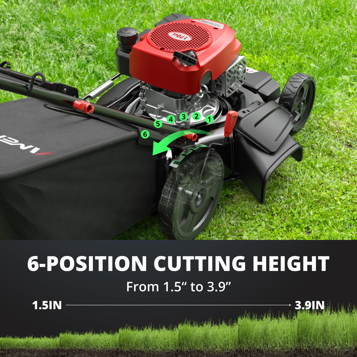 AMERISUN 21-inch steel-deck offers wider coverage and faster mowing