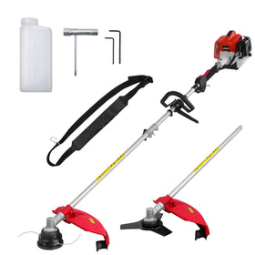 AMERISUN 26cc weed wacker side view for powerful trimming and extended reach