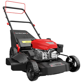 AMERISUN gas lawn mower engine area showing reliable power for mid-sized lawns