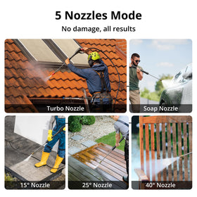 AMERISUN pressure-washer-spray-tips provide versatile angles for tough stains.