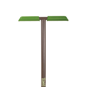 AMES border edger footplate design supports steady stance during trenching and sod removal.